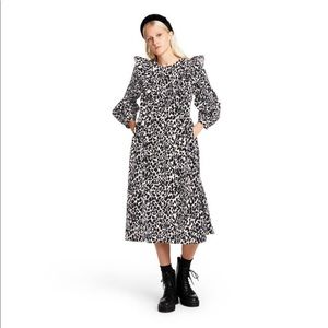 Sandy Liang Leopard Dress